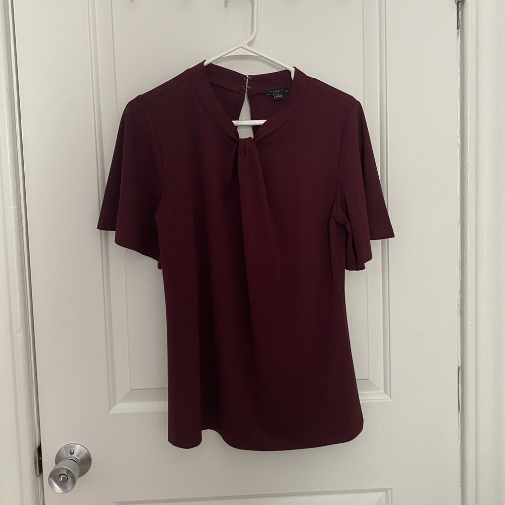 Burgundy blouse
